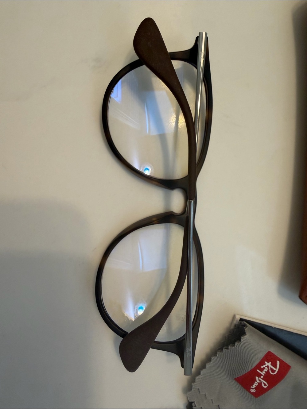 Ray-Ban Blue Light Glasses with Brown Case - Picture 4 of 5